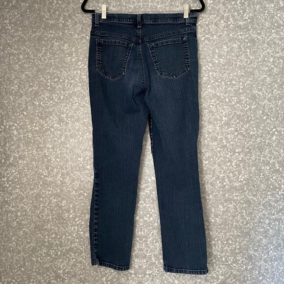Gloria Vanderbilt Medium Wash Straight Amanda Jeans - Size 8 Short - Medium Rise - Picture 7 of 7